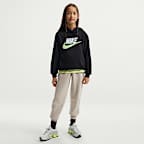 Sudadera con gorro para niños talla grande Nike Sportswear Club Fleece