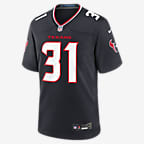 Jersey de fútbol americano Nike de la NFL Game para hombre Dameon Pierce Houston Texans - Azul marino