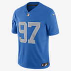 Aidan Hutchinson Detroit Lions Men's Nike Dri-FIT NFL Limited Football Jersey - Blue