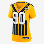 T.J. Watt Pittsburgh Steelers Women’s Nike NFL Game Jersey - Gold