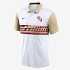 Florida State Athletic Prep Vapor Alt Logo Men's Nike Dri-FIT College Polo - White