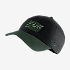 Milwaukee Bucks Heritage86 Nike NBA Adjustable Hat - Black