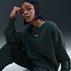 Sweatshirt med rund hals Nike Sportswear Phoenix Fleece i extra oversize-modell för kvinnor