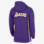 Los Angeles Lakers Zoned Men's Nike Dri-FIT NBA 1/4-Zip Hoodie