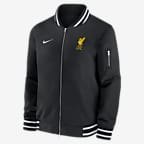 Liverpool FC Men's Nike Soccer Bomber Jacket - Black