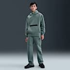 Sudadera con gorro sin cierre oversized para niño talla grande Nike Sportswear Tech Fleece