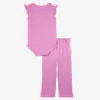 Conjunto de 2 piezas con pants de cintura tipo bolsa de papel para bebé (6-12 meses) Nike