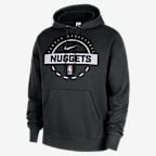 Sudadera de entrenamiento con gorro sin cierre Nike de la NBA para hombre Denver Nuggets Club