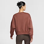 ナイキ スポーツウェア フェニックス フリース ウィメンズ オーバーオーバーサイズド クルーネック ロゴ スウェットシャツ