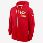 Kansas City Chiefs Utility Player Sideline Men's Nike Dri-FIT NFL Full-Zip Hoodie - Red