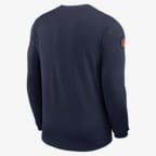 Playera de manga larga Nike Dri-FIT de la NFL para hombre Denver Broncos Sideline Coach