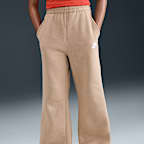 Pants de pierna ancha para niña Nike Sportswear Club Fleece