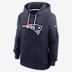 New England Patriots Sideline Women's Nike Dri-FIT NFL Pullover Hoodie - Navy