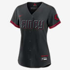 MLB Cincinnati Reds City Connect (Ken Griffey Jr.) Women's Replica Baseball Jersey - Black