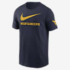 West Virginia Mountaineers Campus Mascot Men's Nike College T-Shirt - Navy