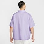 Nike Life Men's Linen Short-Sleeve Button Down