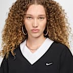 Nike Sportswear Essential Women's Loose UV Woven Long-Sleeve V-Neck Top