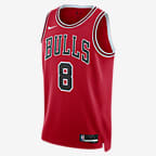 Chicago Bulls Icon Edition 2022/23 Men's Nike Dri-FIT NBA Swingman Jersey - University Red
