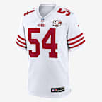 Fred Warner San Francisco 49ers 80th Anniversary Men's Nike NFL Game Jersey - White