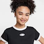 Nike Sportswear Older Kids' (Girls') Cropped T-Shirt