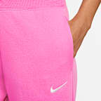 Pants de entrenamiento de tiro alto y piernas anchas para mujer Nike Sportswear Phoenix Fleece