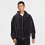 르브론 남성 벨루어 풀집 농구 후디