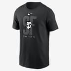 San Francisco Giants Fashion Local Men's Nike MLB T-Shirt - Black