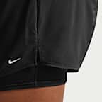 Nike Dri-FIT One Women's High-Waisted 3" 2-in-1 Shorts (Plus Size)