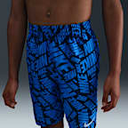 Shorts de playa o alberca con forro de ropa interior de 18 cm para niño talla grande Nike Swim Breaker