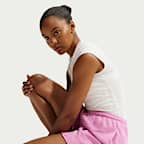 Shorts de French Terry de tiro medio para mujer Nike Sportswear Chill Terry