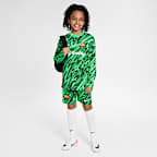 Calções de futebol de réplica Nike Dri-FIT do equipamento de guarda-redes Stadium FC Barcelona 2024/25 Júnior