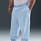 Pánské flísové kalhoty Nike Solo Swoosh s manžetami