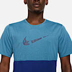 Nike Dri-FIT Run Wild Run Men's Short-Sleeve Graphic Running Top