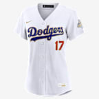 Shohei Ohtani Los Angeles Dodgers 2025 World Series Champion Gold Series Women's Nike MLB Stadium Jersey - White
