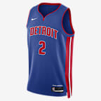 Detroit Pistons Icon Edition 2022/23 Men's Nike Dri-FIT NBA Swingman Jersey - Rush Blue