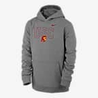 USC Club Fleece Big Kids' (Boys') Nike College Hoodie - Dark Grey Heather