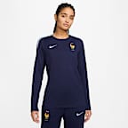 FFF Strike Nike Dri-FIT-Fußballoberteil mit Rundhalsausschnitt (Damen)