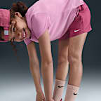 Nike One Older Kids' (Girls') Dri-FIT High-Waisted Woven Training Shorts