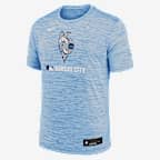 Kansas City Royals Authentic Collection City Connect Velocity Men's Nike Dri-FIT MLB T-Shirt - Light Blue