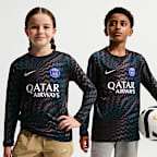 Paris Saint-Germain 2026/27 Stadium Goalkeeper Older Kids' Nike Dri-FIT Football Replica Shirt - Black/White