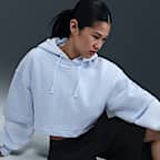 ナイキ スポーツウェア フェニックス フリース ウィメンズ ルーズ ショートスリーブ クロップド フレンチテリー トップ