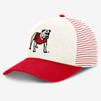 Georgia Rise Men's Nike Dri-FIT College A-Frame Adjustable Hat - White