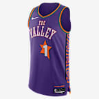 Jersey Nike Dri-FIT ADV Authentic de la NBA para hombre Devin Booker Phoenix Suns 202/2 City Edition - Morado campo