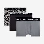 Nike Big Kids' Dri-FIT Everyday Cotton Printed Boxer Briefs (3-Pack)