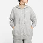 Nike Sportswear Phoenix Fleece Oversized fleecehoodie met rits over de hele lengte voor dames