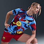 FC Barcelona Academy Pro Nike Dri-FIT fotballoverdel for oppvarming til dame (fjerde drakt)