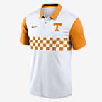 Polo universitario Nike Dri-FIT para hombre Tennessee Volunteers Primetime Campus Vapor - Blanco