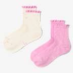 Nike Everyday Elevated Scallop Micro-Crew Socks (2 Pairs) - Multi-Color