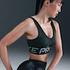 Bra imbottito a sostegno medio Nike Pro Indy Plunge – Donna