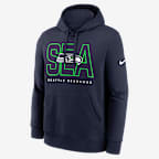 Seattle Seahawks Busted Play Club Men's Nike NFL Pullover Hoodie - Navy